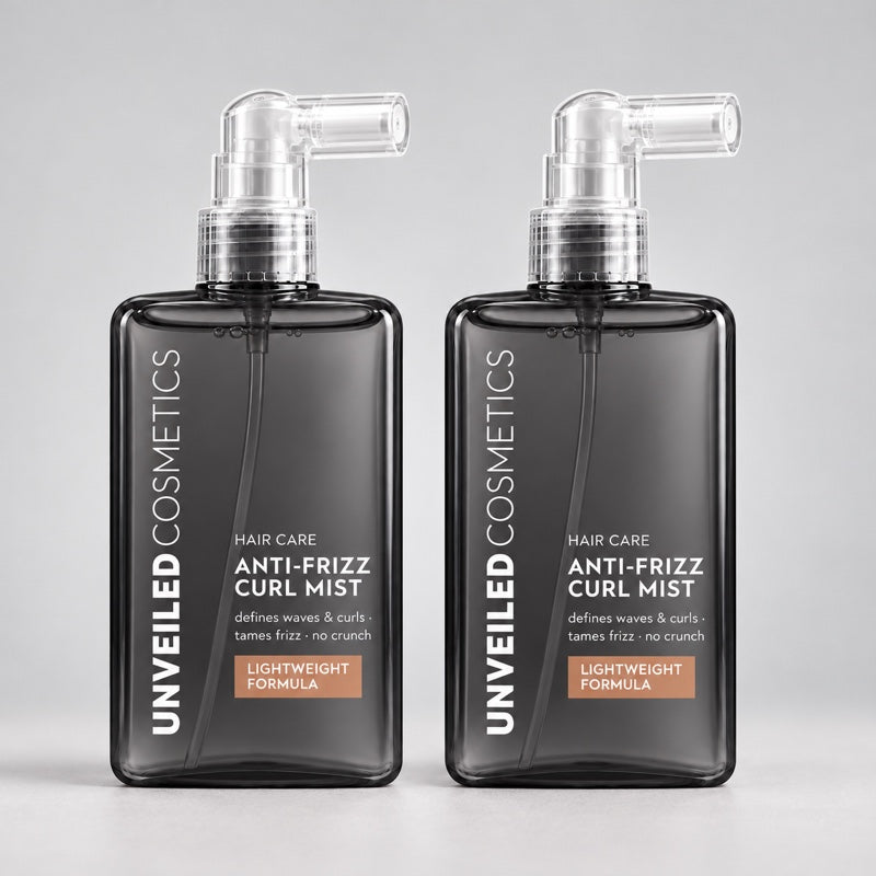 Two Anti-Frizz Curl Mist bottles, refill pair offer